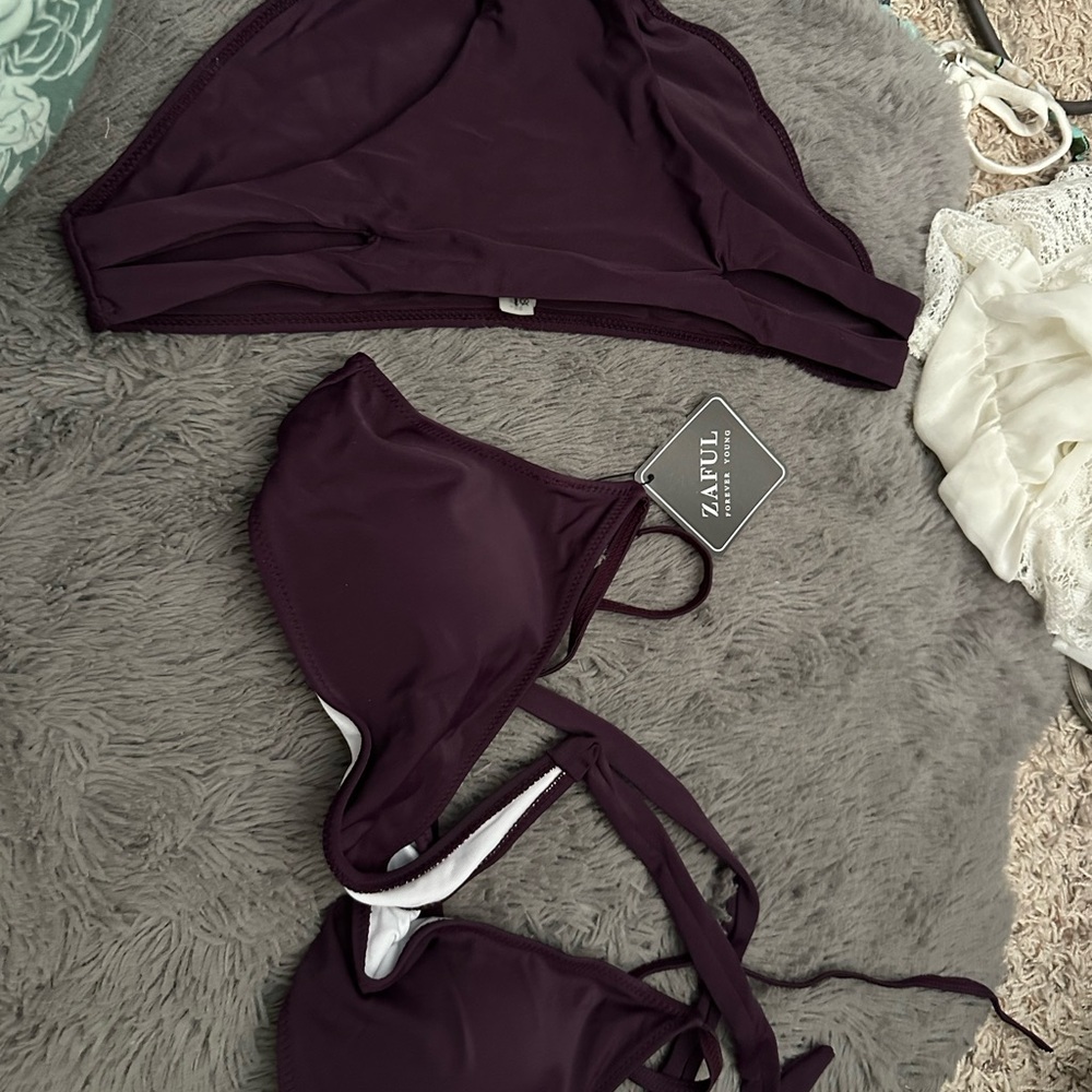 ZAFUL Dark Purple Bikini Set